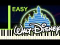 WALT DISNEY OPENING THEME - EASY Piano Tutorial