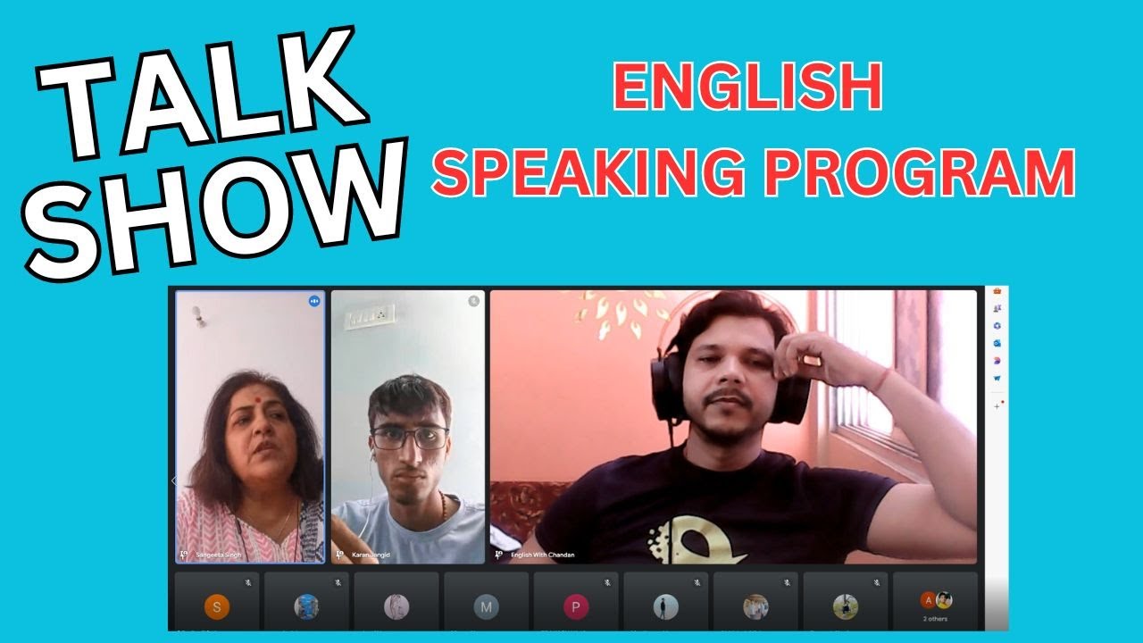 Talk Show English Speaking Program Youtube