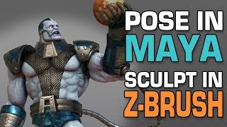 Maya 2017 Character Tutorial: Pose in Maya and Sculpt in Z-Brush