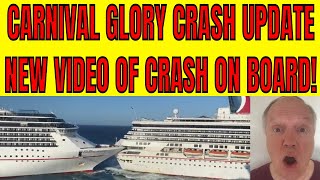 Carnival Glory Crash Update! Video of The Crash From The Back Of The Ship!