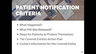 12. Patient Notification Criteria: 2016 HIPAA Webinar 5