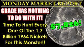 ONCE IN A LIFETIME FIND! 1964 Jefferson Nickel Is NOW The Chase! MONDAY MARKET REPORT