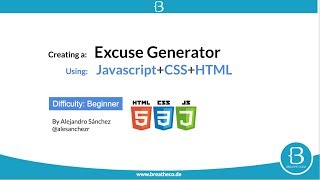 Vanilla JS Tutorial (beginner): Creating an excuse generator using webpack and javascript