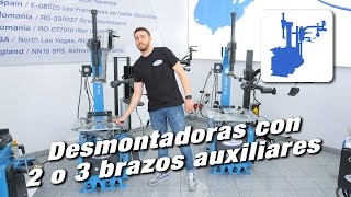 Desmontadoras de neumáticos con 2 o 3 brazos auxiliares – Guía de productos de TWIN BUSCH®