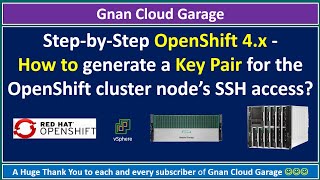 Step-by-Step OpenShift 4.x | How to generate a Key Pair for the OpenShift cluster node’s SSH access?