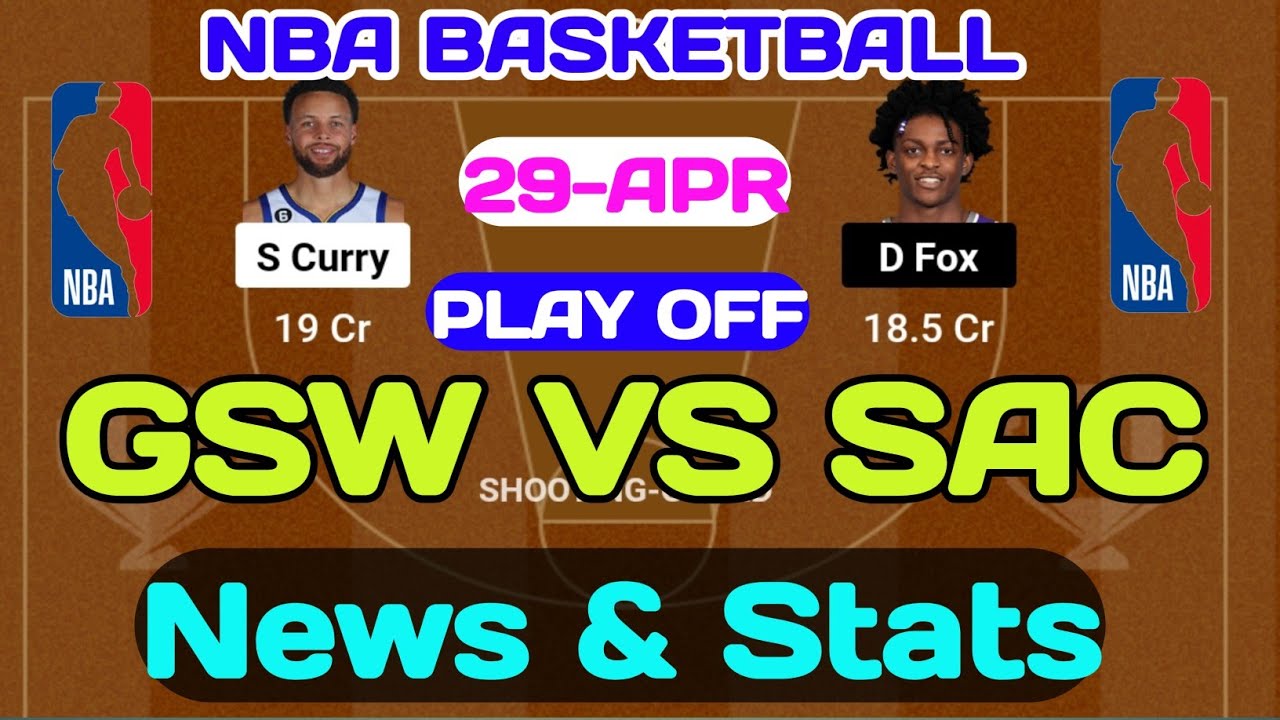 GSW VS SAC DREAM11 PREDICTION || GSW VS SAC NBA BASKETBALL || GOLDEN ...