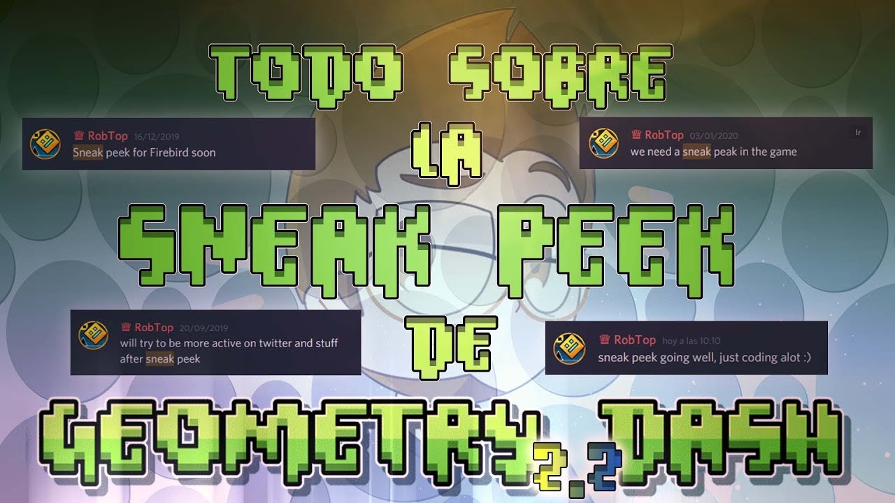 ¡Todo Lo Que Se Sabe De La Sneak Peek De Todo Geometry Dash 2.2 ...