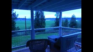 Hog wire deck rail installation