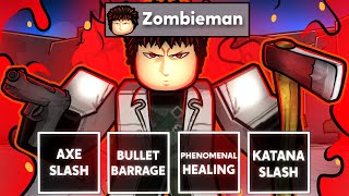 They Added A ZOMBIEMAN MOVESET to ROBLOX The Strongest Battlegrounds...
