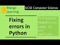 Syntax errors in Python