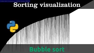 Bubble sort visualization with python 100x speed