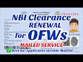 Mailed NBI Clearance RENEWAL FOR OFWs | Best alternative for the Door-to-door Delivery Service