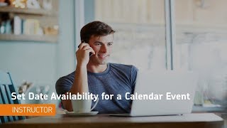 Pulse Dates - Set Date Availability for a Calendar Event - Instructor