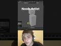 Noob vs Pro artist: align object #blendertutorial #blender #blendercommunity #blender3d #b3d