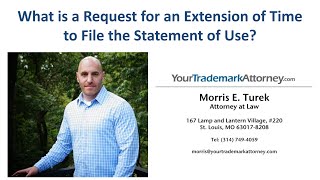 Extension of Time to File Statement of Use | USPTO Extension of Time After Notice of Allowance
