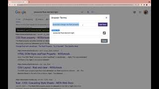 Editing & Adding Answer Search Terms
