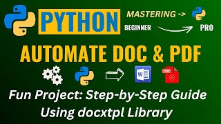 AUTOMATING DOCUMENTS FROM CSV USING PYTHON 👌 PYTHON 'DOCXTPL' TUTORIAL👍
