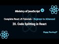 React JS Tutorials | Code Splitting & Suspense in React | React JS From Beginner to Advanced