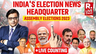 Assembly Elections 2023 Counting Live : MP | Chhattisgarh | Telangana | Rajasthan | Arnab Goswami