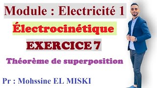 Électrocinétique Ex7 (principe de superposition)