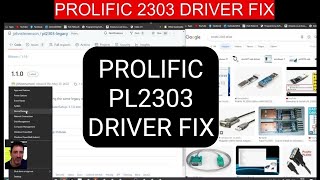 PL2303 DRIVER PORT ERROR WINDOWS 10/11- FIX
