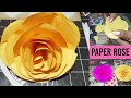 HOW TO MAKE EASY PAPER ROSE FLOWER/DIY ROSE FLOWER