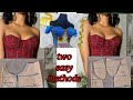 How to: cut a corset with bra cup/ pattern drafting/detailed tutorial