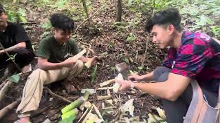 Go to get bamboo shoot some where in Chiang Mai with Buddy.