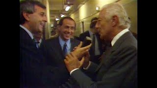 Siparietto tra Gianni Agnelli e Silvio Berlusconi prima di Juventus-Milan | 5 ottobre 1986