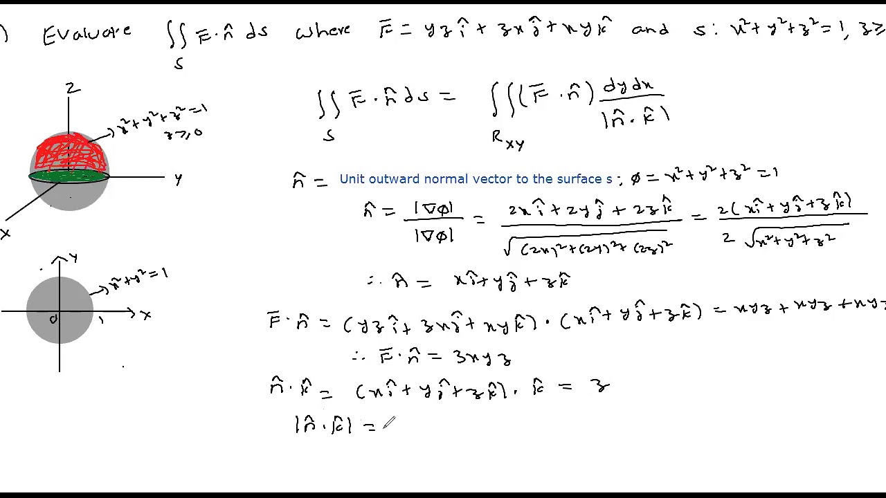 Vector Calculus Lecture-38: Surface Integrals:Part-3 - YouTube