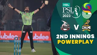 2nd Innings Powerplay | Lahore Qalandars vs Peshawar Zalmi | Match 15 | HBL PSL 8 | MI2T