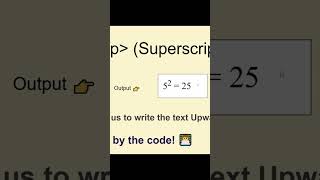Learn SUP tag in HTML | A Beginner's Guide | Code Arena #superscript