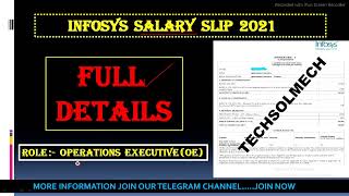 ⏩ Infosys Salary Slip 🔥 || Operations Executive 🌟 || Full Details 👈