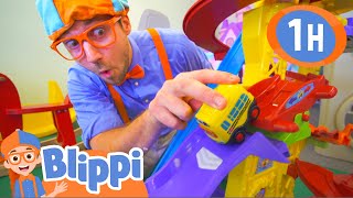 Blippi Visits Fidgets Indoor Play Place | 1 HOUR of Blippi Educational Videos For Kids | Blippi Toys