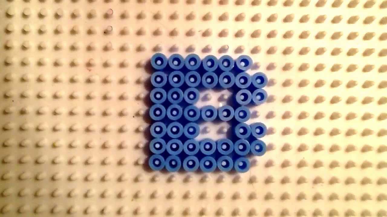 Hama Bead Letter B - YouTube