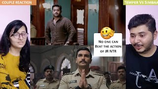 Couple Reaction on SIMMBA VS TEMPER Courtroom Scene | Jr NTR, Ranveer Singh, Sara, Kajal