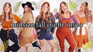 creating *midsize/plus size* FALL outfits! (with clothes i already own)