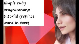 simple ruby programming tutorial (replace word in text)