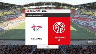 RB Leipzig vs FSV Mainz 7-0 (André Silva Scored 4 Goals) Bundesliga 2021/2022 Gameplay