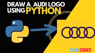 python turtle || creating a Audi Car logo using python (Advance)(ASMR)"no talking"