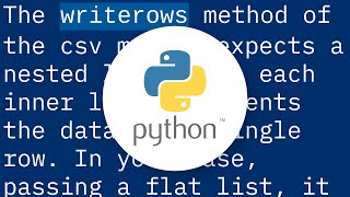 Continuously write data from a list into a CSV file