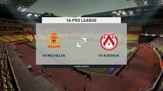 Mechelen vs Kortrijk | Belgian Pro League (17/10/2020) | Fifa 21