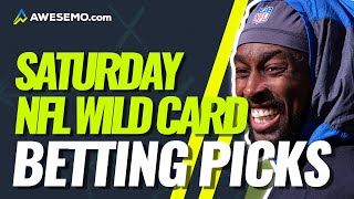 NFL SATURDAY BEST BETS | Wild Card Round NFL Betting Odds, Predictions, & Picks