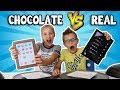 CHOCOLATE vs REAL!!!!!