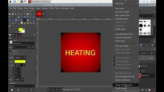 Heating & Security Control Part 2 - Raspberry Pi using GIMP to create my gui main menu buttons