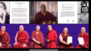 Karmapa both together|| A Joint Statement Regarding the Reincarnation of Kunzig Shamar Rinpoche||