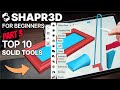 Furniture Design In Shapr3D For Beginners Part 3 - Modeling with SOLID TOOLS!