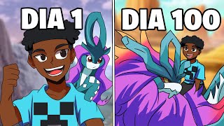 SOBREVIVI 100 DIAS NO NOVO POKEMON MINECRAFT O FILME