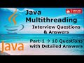 #1 - Java Multithreading Interview Questions Part-1[MOST ASKED] 1-4 Years Experienced