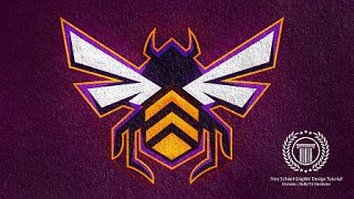 Logo design Tutorial / Adobe illustrator / Wasps / Bee Logo / esports team logo creation